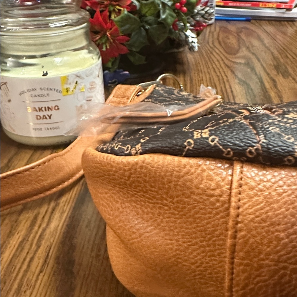 NWT Beverly Hills Polo Club brown  Patterned Womens Bag - Picture 9 of 12
